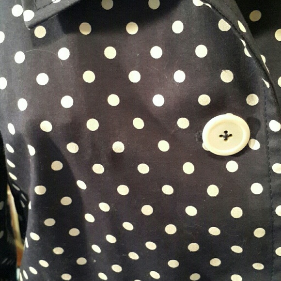 Polka Dot Coat - Navy and White - Picture 5 of 8